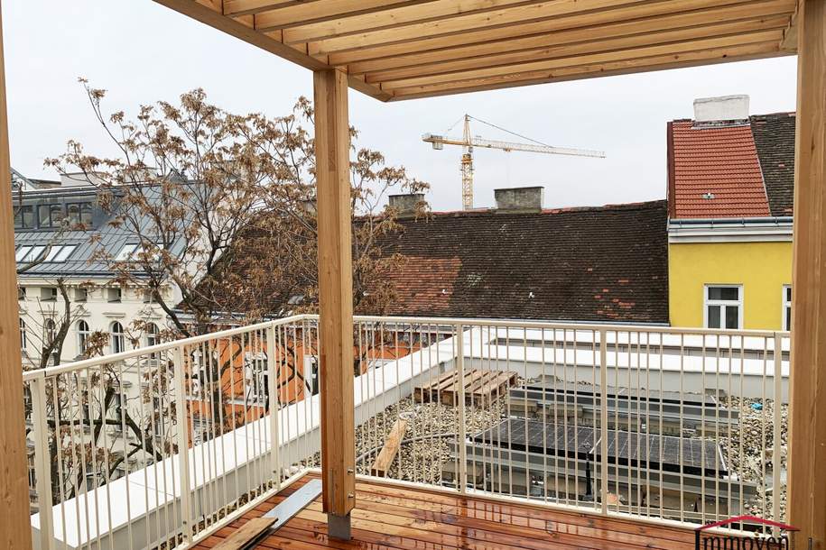 TOPLAGE und ERSTBEZUG: Straßenseitige, moderne 3-Zimmerwohnung mit großer Terrasse! Besichtigung ab Februar 2025 möglich!, Wohnung-miete, 2.999,00,€, 1070 Wien 7., Neubau