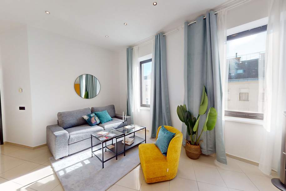 Sonnige 3 Zimmer-Wohnung mit gemütlichem Kamin | Ruhig & hell, Wohnung-kauf, 367.500,€, 1120 Wien 12., Meidling
