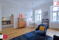 Altbaucharme trifft modernes Design – Ein stilvolles 2-Zimmer-Juwel im 8. Bezirk von Wien.