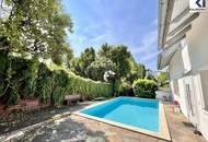 360° TOUR // REPRÄSENTATIVES EINFAMILIENHAUS mit POOL &amp; sonnigem GARTEN
