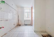 Renovierungsbedürftige Erdgeschoss-Wohnung in Hofruhelage nahe U4 und U6! Grenze zum 6. und 12. Bezirk!