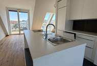 Erstbezug: City-Penthouse Dachgeschosswohnung mit 12 m² Balkon und Blick über Wien