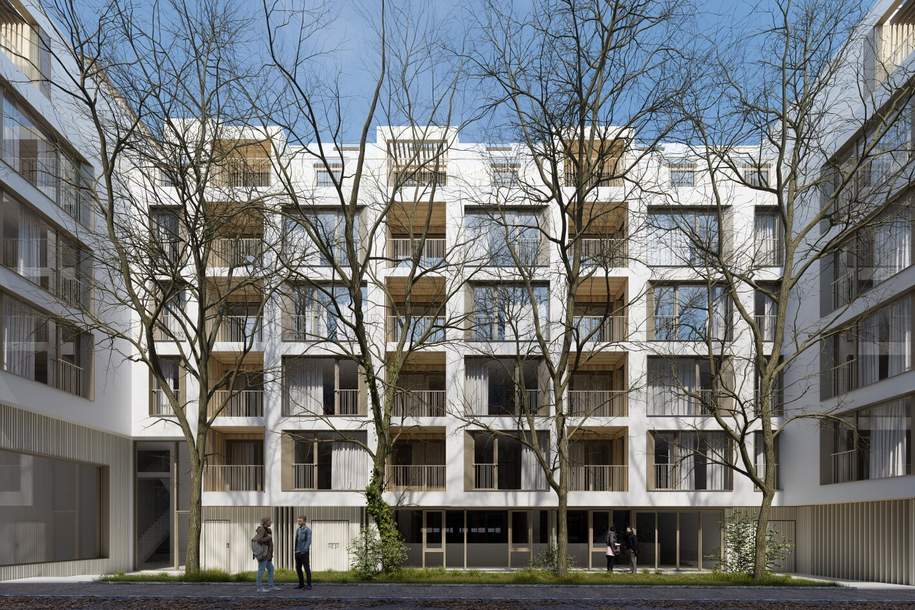 Projekt Apollogasse: ERSTBEZUG: rd. 920 m² große Gewerbefläche mit großzügiger Lagerfläche im Untergeschoss zu mieten // Edelrohbau // November 2024, Gewerbeobjekt-miete, 1070 Wien 7., Neubau