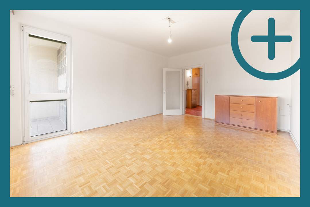 Helle 2-Zimmer-Wohnung mit Loggia und Potenzial