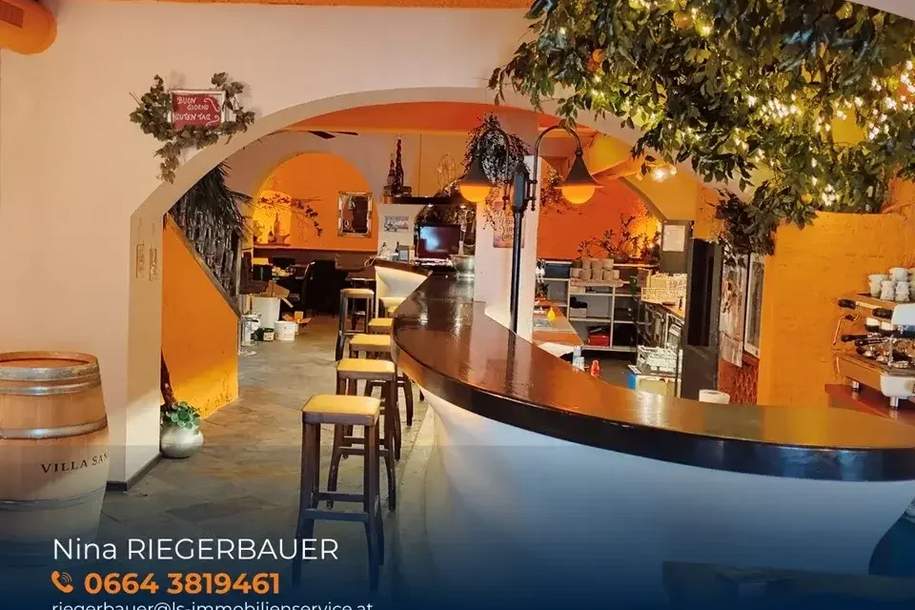 Betriebsbereite Pizzeria mit Betreiberwohnung in Toplage am Hartberger Hauptplatz, Gewerbeobjekt-miete, 1.400,00,€, 8230 Hartberg-Fürstenfeld