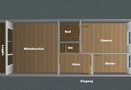 Perfekt geschnittene 2-Zimmerwohnung mit Garage in ruhiger und sonniger Lage