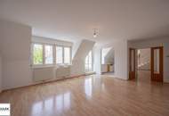 ** Top gepflegte 4 Zimmer Dachgeschoss Wohnung mit Alleinutzung 3er hofseitigen Terrassen - Maisonette Wohnung - Nähe Bahnhof Gersthof ** ab sofort **