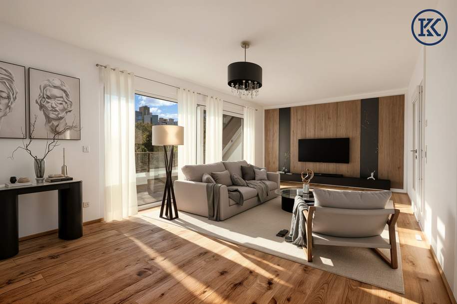 Schnell sein nahe UNO & Alter Donau: DG-Terrassentraum jetzt befristet zum Sonderpreis!, Wohnung-kauf, 589.000,€, 1220 Wien 22., Donaustadt
