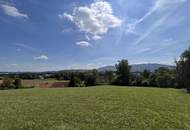 Baugrundstück in Stadtnähe mit Ausblick