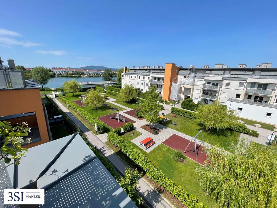 Leben und genießen am Seepark Vösendorf - Lichtdurchflutete 2-Zimmer-Dachgeschoßwohnung mit Seezugang
