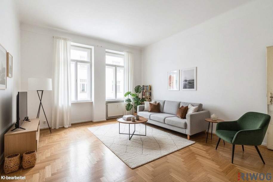 Sanierungsbedürftiger Altbau in imposantem Eckzinshaus | Hofseitiges Schlafzimmer | Nähe Stadthalle, Vogelweidpark, Lugner City, Wohnung-kauf, 229.000,€, 1150 Wien 15., Rudolfsheim-Fünfhaus