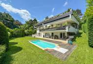 Pötzleinsdorf: Luxuriöse Wohnung mit Panorama-Blick, Wellnessoase & Gartenidylle