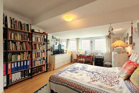 Nähe Hannovermarkt: Herrliche Dachgeschoßwohnung + Klimatisiert + Terrasse + Teilweise Fernblick + Hofruhelage, Wohnung-kauf, 389.000,€, 1200 Wien 20., Brigittenau