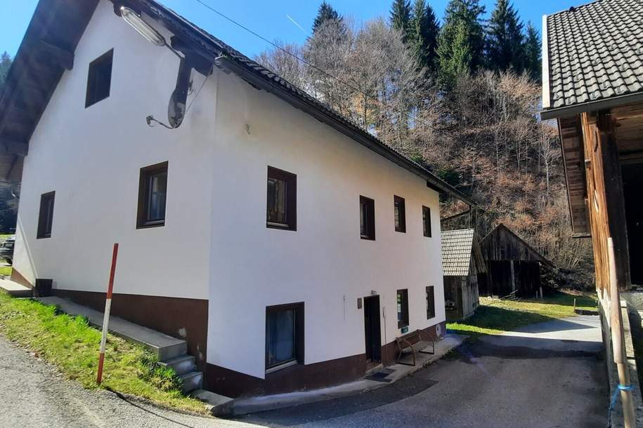 Ehemaliges Bauernhaus mit Nebengebäude zwischen Hermagor und Villach, Gewerbeobjekt-kauf, 222.000,€, 9613 Villach Land