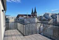 Ruhige DACHWOHNUNG mit Süd-Terrasse/Freiblick-generalsaniertem Neubau-Staudgasse-PRIVAT