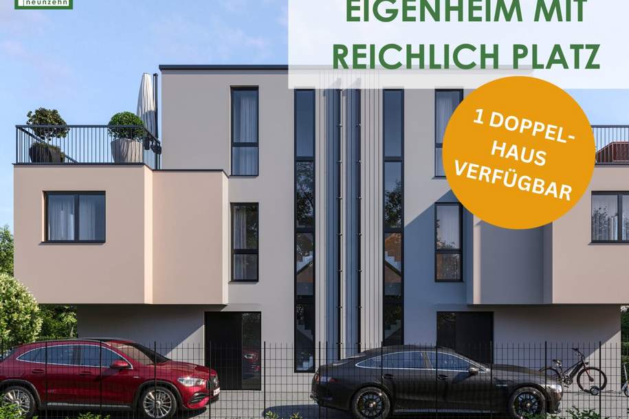 Ihr modernes Doppelhaus: Wohntraum mit Garten und schlüsselfertiger Ausführung!, Haus-kauf, 859.000,€, 1210 Wien 21., Floridsdorf