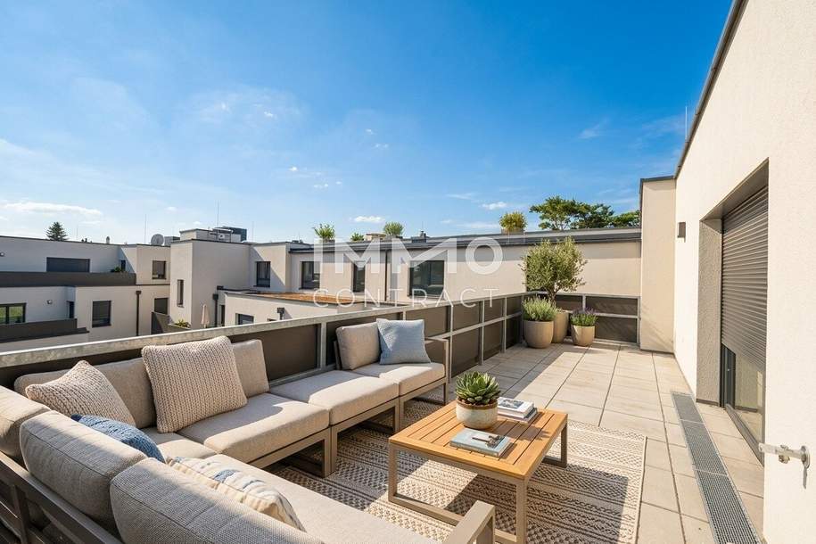 Großzügige 2-Zimmer Wohnung mit 2 Terrassen – ganz oben & provisionsfrei!, Wohnung-kauf, 247.500,€, 1220 Wien 22., Donaustadt