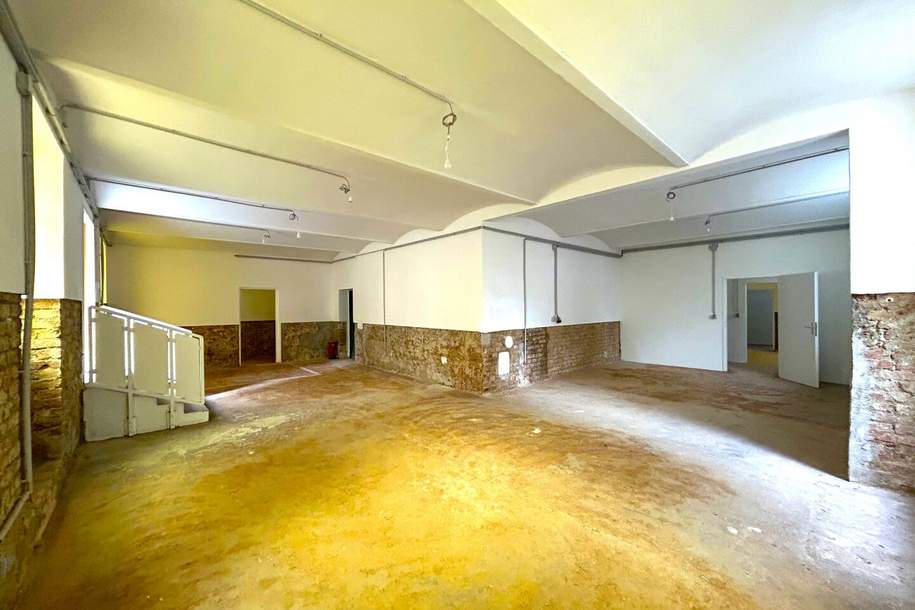 Nähe U1 - Geschäftslokal Nähe Wiedner Hauptstraße - rund 145m² Nutzfläche - beim Alois Drasche Park / Wiedner Gürtel, Gewerbeobjekt-miete, 1.441,92,€, 1040 Wien 4., Wieden