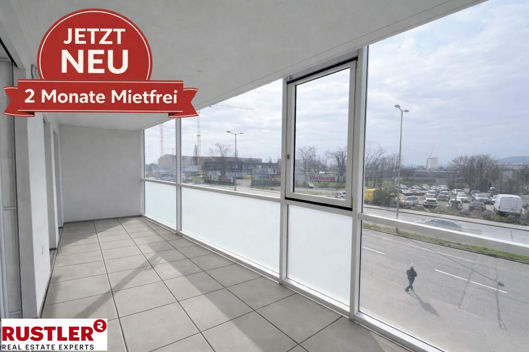 Top-Lage: 2 MONATE MIETFREI - 2-Zimmer-Wohnung mit Loggia