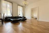 Prachtvolle Beletage mit Balkon in Bestlage am Rochusmarkt! Komplett möbliert.