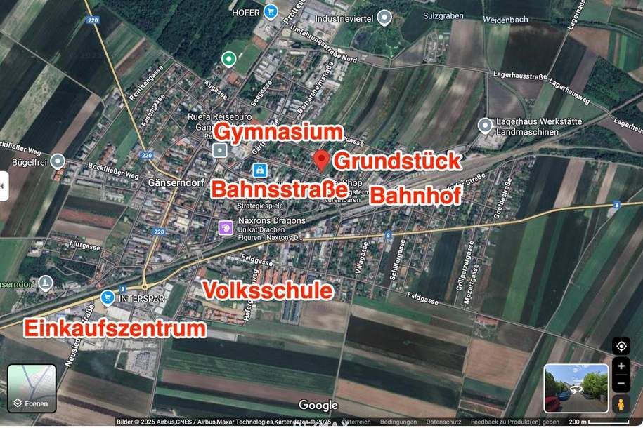 TOP PREIS - TOP RUHELAGE - MITTEN IM HERZEN VON GÄNSERNDORF, Grund und Boden-kauf, 299.000,€, 2230 Gänserndorf