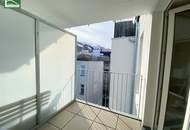 Smarte Neubauwohnung in Gehweite der U6 Handelskai mit Einbauküche und Innenhof-Südwestbalkon!