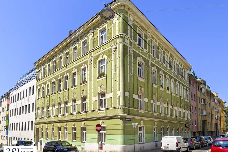 Baubewilligter Rohdachboden in gepflegter Eckliegenschaft nahe Hütteldorfer Straße und Hanuschkrankenhaus, Wohnung-kauf, 490.000,€, 1140 Wien 14., Penzing