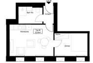 Kompakte 2-Zimmer DG-Wohnung