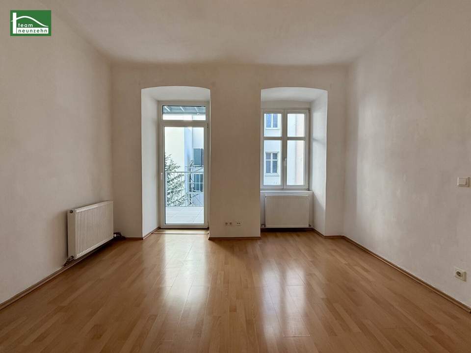 Geräumige 2-Zimmer Wohnung inkl. Einbauküche und Freifläche in Innenhofruhelage!