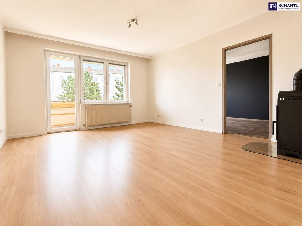 Viel Wohnung fürs Geld! Großzügige 4-Zimmer-Wohnung mit Loggia in Ebergassing!