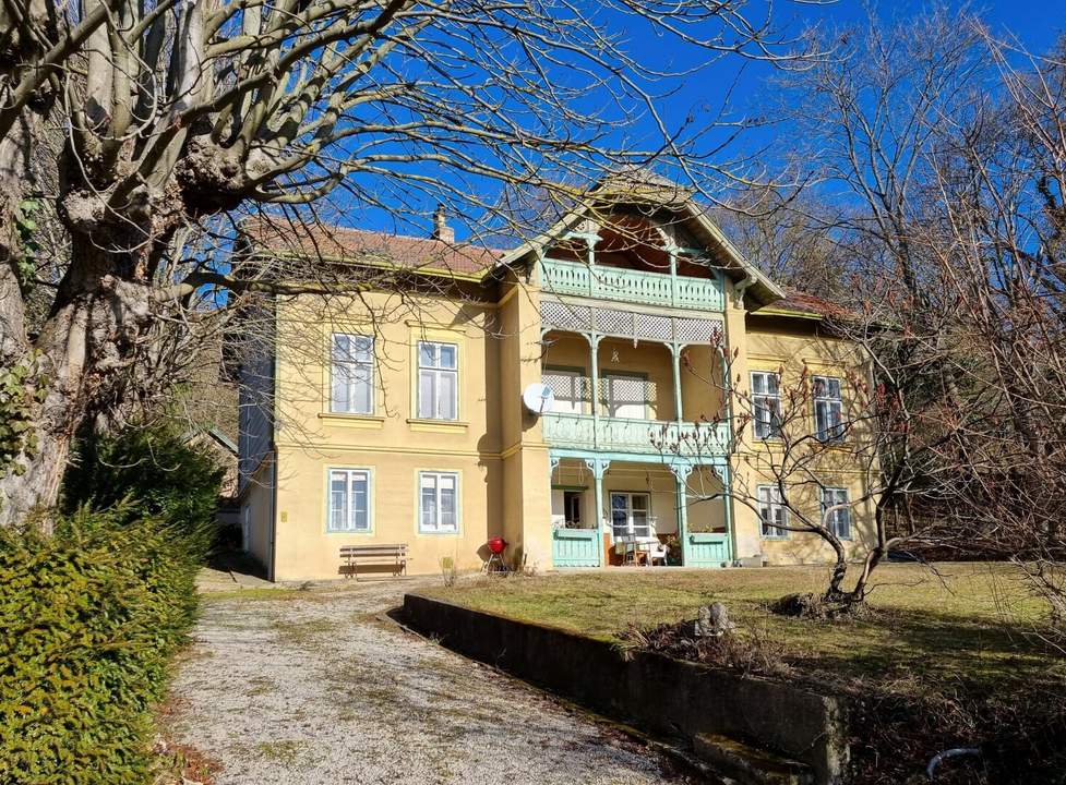 Ob alte Villa-neuer Bau, auf Riesengrund nach Süden schau!