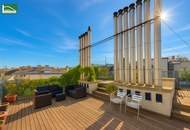 Stilvolle Dachgeschoss-Maisonette mit 3,5 Zimmern, riesiger Terrasse und WG-Eignung nahe U6 Nußdorfer Straße!