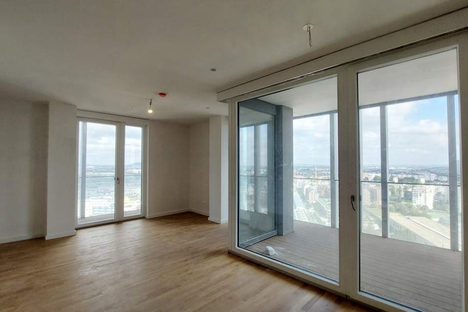 Exklusiver Erstbezug mit Rooftop Spa – Tower Homes im V22, Wohnung-miete, 735,00,€, 1220 Wien 22., Donaustadt