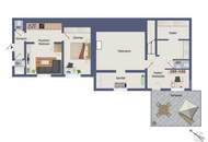 Einfamilienhaus mit Einliegerwohnung, Garage, Carports und Ausblick!
