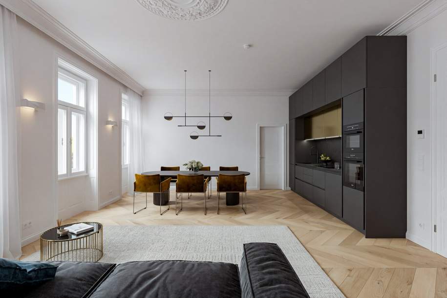 Helle 2-Zimmer Wohnung mit traumhaftem Grünblick, Erstbezug!, Wohnung-kauf, 599.000,€, 1040 Wien 4., Wieden