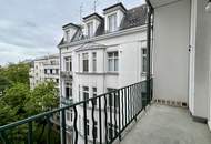1030, nahe Wien/Mitte! Repräsentative 4-Zimmer Altbauwohnung mit Kamin und Balkon!