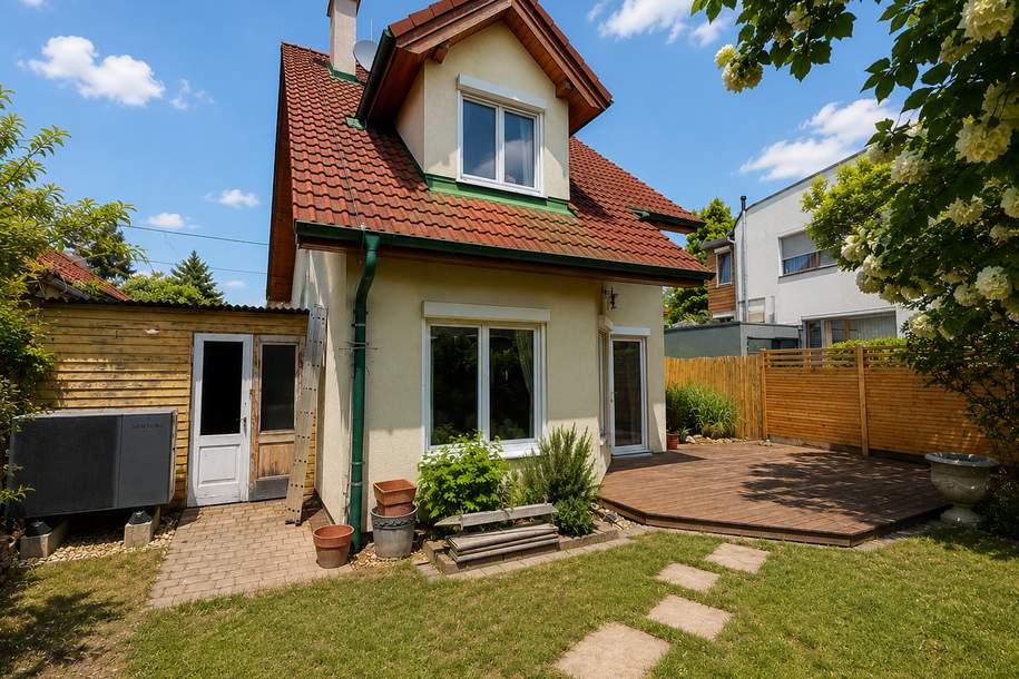 Lichtdurchflutetes Einfamilienhaus mit Garten, Kamin & Luftwärmepumpe, Haus-kauf, 649.000,€, 1220 Wien 22., Donaustadt