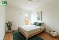 Hervorragend aufgeteilte 2.Zimmer-Wohnung mit Balkon im "Hirschfeld" - Neubau "naturnah wohnen"