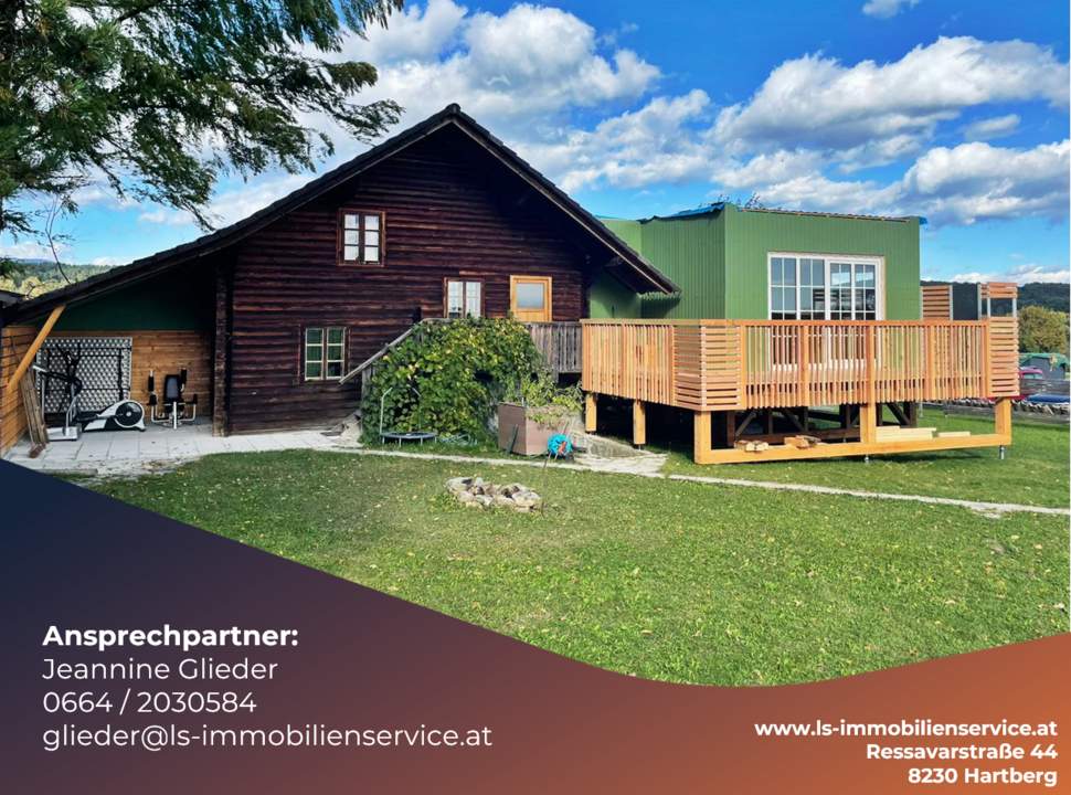 Holzhaus in Waldrandlage – absolute Ruhelage mit Dorfnähe und modernem, belagsfertigem Zubau