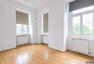 Zentral begehbare lichtdurchflutete 3-Zimmer-Altbauwohnung | 2 Bäder | nahe Rennweg
