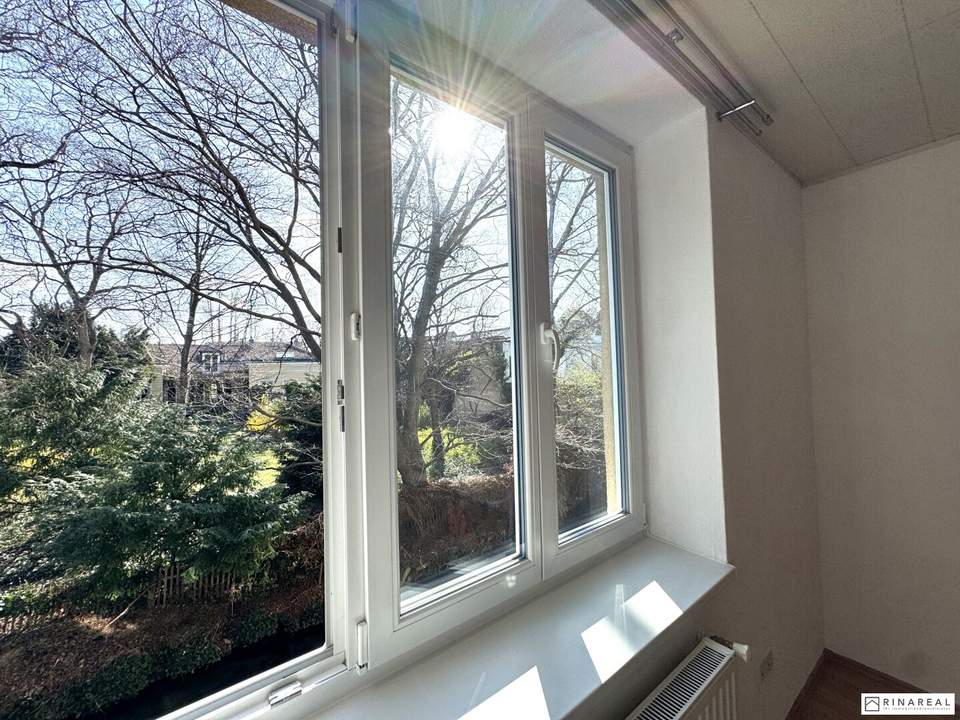 Ruhig gelegene 3 Zimmer Wohnung | 1 Stock ohne Lift | Grünblick | neues Badezimmer | Erberpromenade