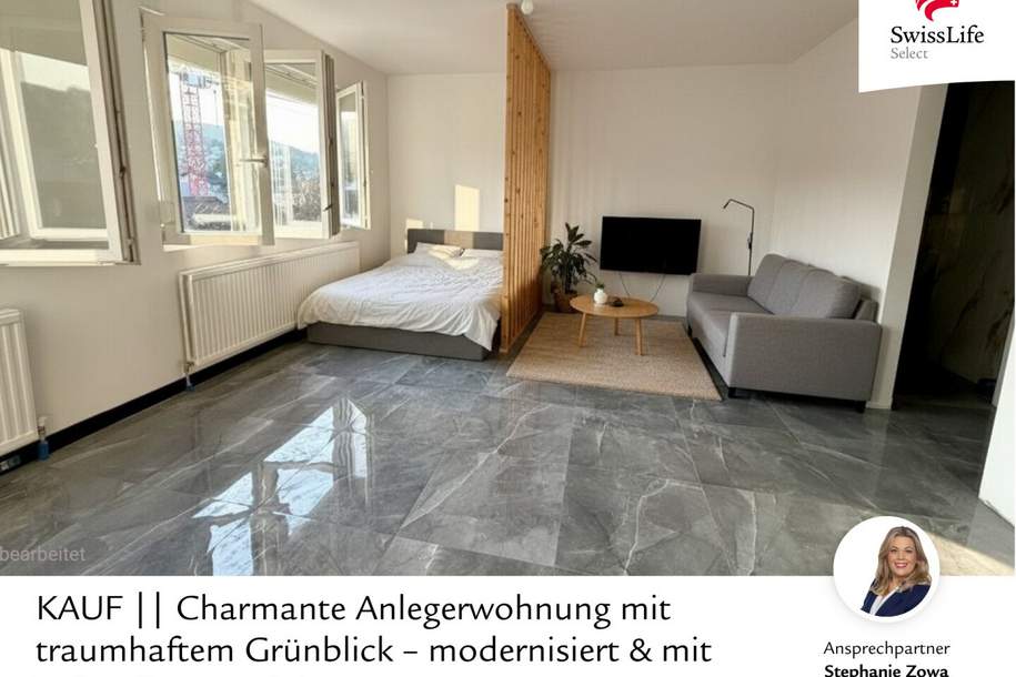 Klosterneuburg: Stilvolle Garçonnière mit Weinberg- und Wiesenblick – perfekte Anlage, Wohnung-kauf, 180.000,€, 3400 Tulln