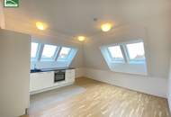 Klimatisierte Dachgeschoss-Wohnung mit Ausblick zur Donau! 5 Minuten zu U6 und S-Bahn Handelskai!