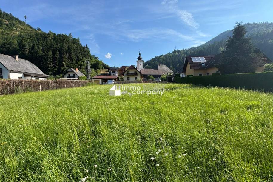 Baugrundstück mit Bergpanorama in St. Kathrein an der Laming – 1.070 m², voll aufgeschlossen!, Grund und Boden-kauf, 107.000,€, 8611 Bruck-Mürzzuschlag