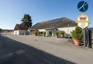 Vielseitiges Gewerbeobjekt mit 320m² Büros, 400m² Hallen/Garagen &amp; 750m² Lagerplatz