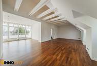 Exklusiv und perfekt aufgeteilte Dachgeschoßwohnung 92 m², 2 Zimmer + 16 m² südostseitige Terrasse in zentraler Lage, Speisinger Straße, Klimatisiert