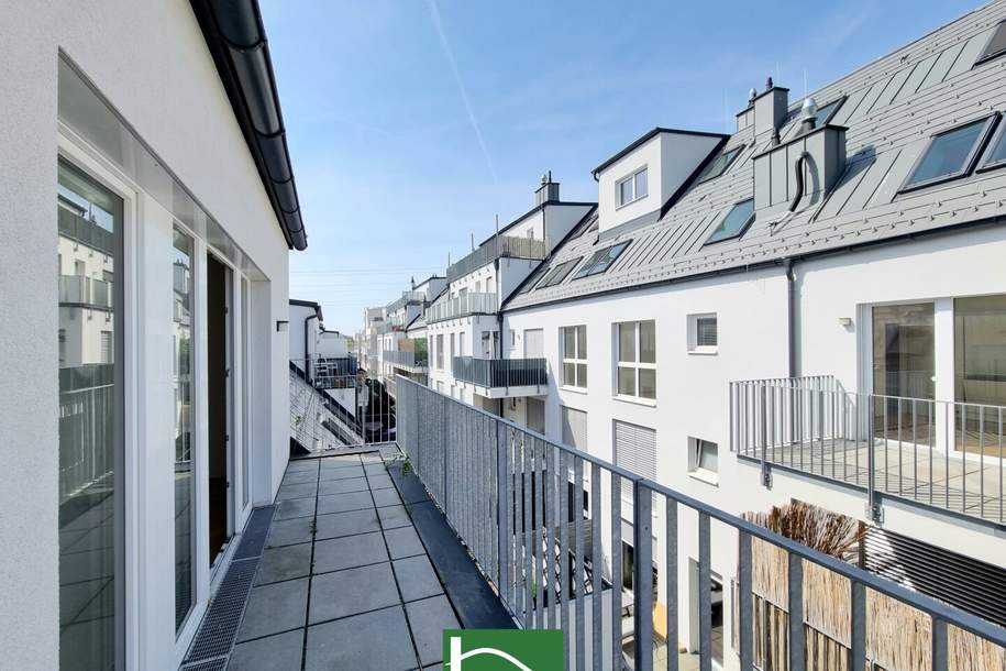 Moderne Dachgeschosswohnung mit großzügiger Terrasse - 3 Zimmer - Wohnen am Marchfeldkanal, Wohnung-miete, 1.399,01,€, 1210 Wien 21., Floridsdorf