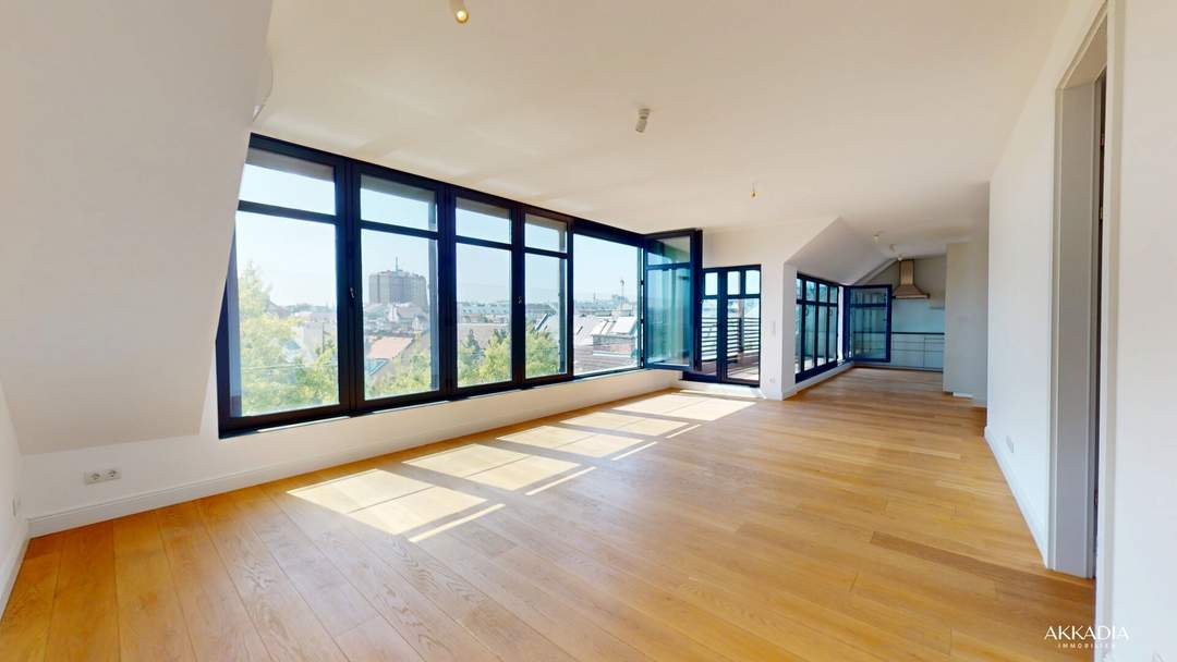 Lichtdurchflutete Dachgeschoßwohnung mit atemberaubenden Ausblick