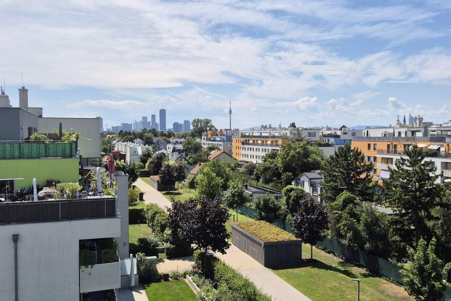 Neuwertige 2-Zimmer-Wohnung mit 19m² Dachterrasse und Fernblick, Wohnung-kauf, 329.000,€, 1210 Wien 21., Floridsdorf
