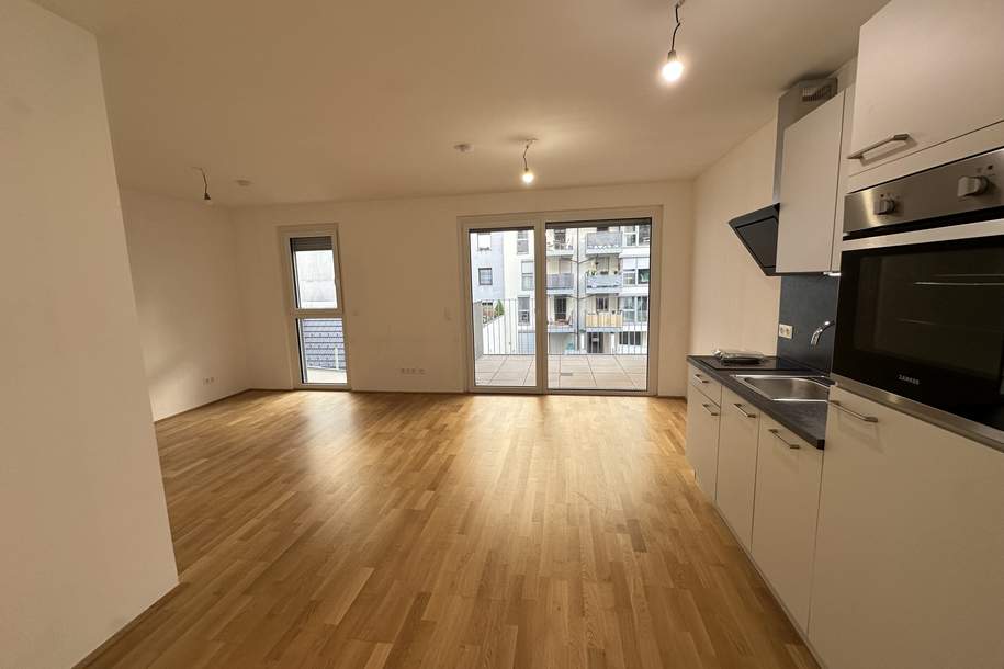Traumhaftes 1,5-Zimmer-Apartment mit großzügigem Balkon in zentraler Lage, Wohnung-miete, 669,86,€, 1100 Wien 10., Favoriten